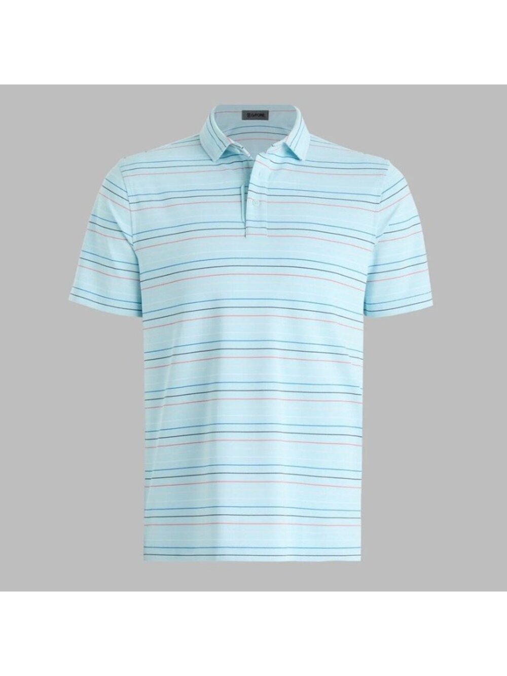 NEW G/FORE Men's XL Multi Stripe Pique Performance Jersey Polo Golf Shirt Blue
